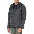 thumbnail image 1 of Men's Lightweight Water-Resistant Packable Hooded Puffer Jacket, Black, XX-Large, 1 of 1