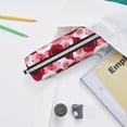 thumbnail image 6 of Yiaed Rose Print Leather Pencil Case - Leather Pen Pencil Holder - Elegant & Practical Pencil Pouch for Work & Office, 6 of 7