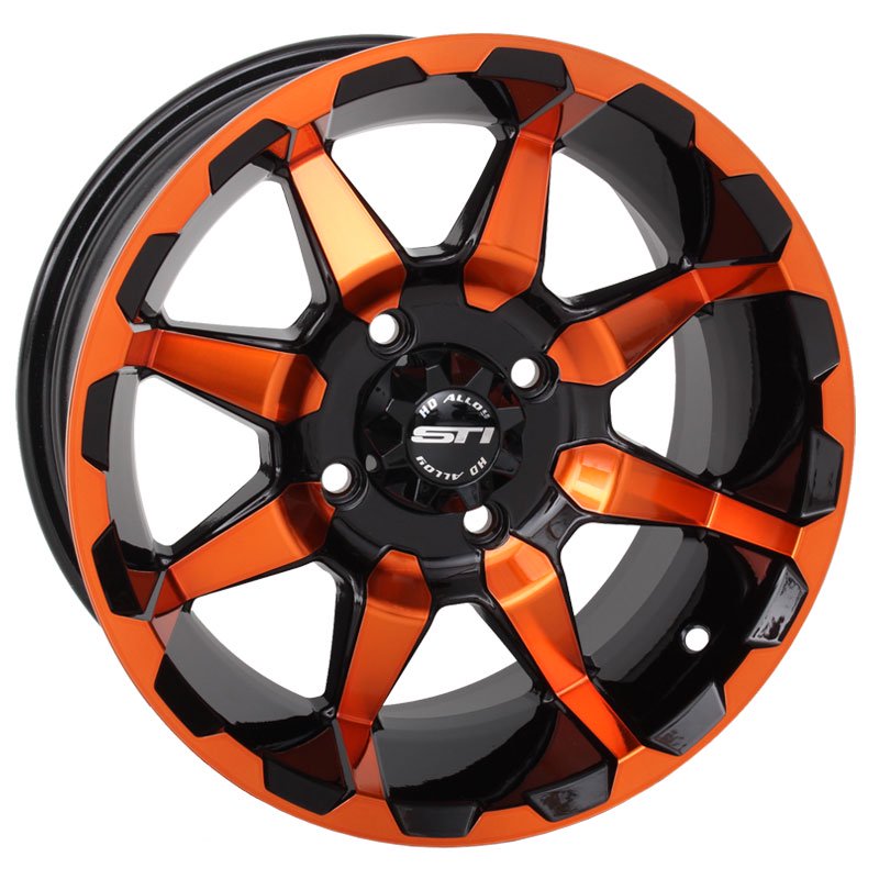 STI HD6 Radiant Orange/Black ATV Wheel 14x7 4/156 (4+3)