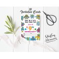 thumbnail image 4 of Darling Souvenir Multicolor Birthday Invitation Card Printable Elegant Fill or Write In Blank Party Invites 28 Pcs 5 x 7 Inches, 4 of 5