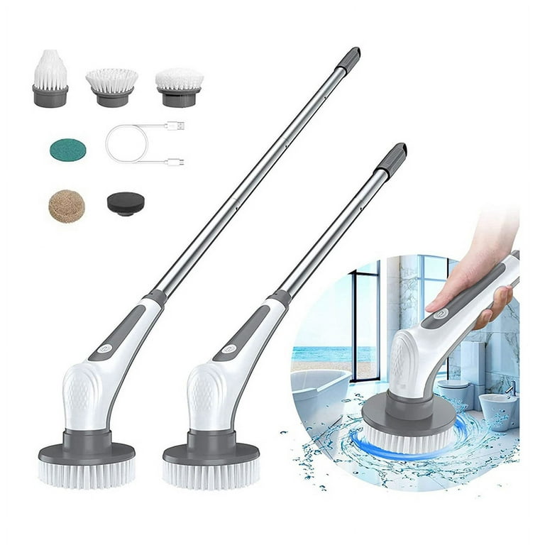 Electric Spin Scrubber, Airpher 10 in 1 Cordless Cleaning Brush IPX8 w –