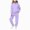T004-Purple, variant on Zuwimk Toddler Boy Girls Clothes Ribbed Solid Long Sleeve Hoodie Sweatshirt and Sweatpants 2Pcs Fall Winter Outfits(T004-Black)