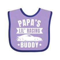 Inktastic Papas Lil Racing Buddy Boys or Girls Baby Bib