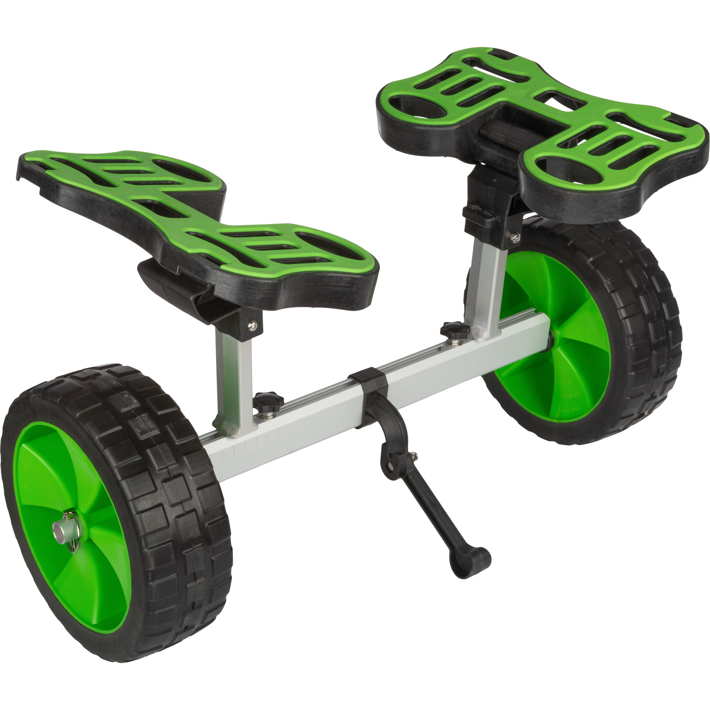 RAD Sportz Kayak Cart - 220lb Capacity Canoe Dolly with Airless Tires, Aluminum Frame, and Straps for Small Watercraft - Green - Kayak Accessories