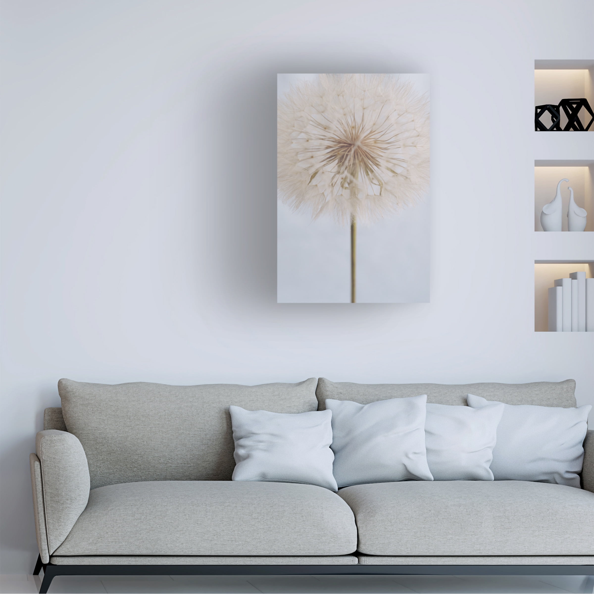 Trademark Fine Art uplusmestudio Delicate Dandelion Canvas Wall Art