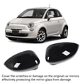 thumbnail image 3 of KIMISS 2 Pcs Side Mirror Cover,Left Right Door Side Rearview Mirror Cover  ABS Wing Mirror Cover for  500 2007 to 2020, 3 of 8