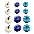 thumbnail image 2 of UDIYO - 12 calabazas artificiales de terciopelo de lujo para otoño, decoración de tela cálida de granja para pequeñas fiestas, Halloween, bodas, Acción de Gracias, 2 of 7