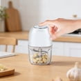 thumbnail image 4 of zhangmingg Rechargeable Garlic Chopper and Food Processor with 350ml Capacity and 6 Stainless Steel for Efficient Kitchen Prep, 4 of 6