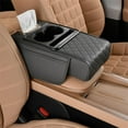 thumbnail image 1 of Integrated Pressurized Multifunctional Car Armrest Heightening Pad, Car Armrest Storage Box with 2 Cup Holders, with Pillow Cushion & Protective Cover, 1 of 8