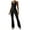 Black, variant on One Piece Jumpsuits for Women Casual Tight Yoga Dance Sports Solid Color Slim Fit Straight Leg Fitness Hip Lift Yoga Summer Rompers Jumpers with Pockets