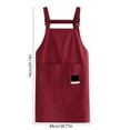 thumbnail image 3 of Adjustable Vests Apron,Pockets Kitchen Apron,Waterproof Oil Proof,Unisex Cooking Vests,Catering Uniforms,Heavy Duty Fabric for Commercial Kitchen,Chef Wear,100% Cotton,Dishwasher,NCHKUN, 3 of 8