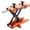 Orange 3, variant on VEVOR Motorcycle Scissor Jack Lift 1100 lbs Wide Deck Hoist Stand for ATVs Bike