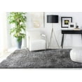 thumbnail image 2 of SAFAVIEH Fontana Jamie Solid Shag Area Rug, Silver, 8' x 10', 2 of 9