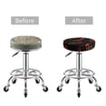 thumbnail image 6 of Lsque Hot Chili Round Bar chair cushion covers Velvet Fabric Premium Comfort Protects from Scratches and Stains for 14-17 Inch Chair- 13 inch, 6 of 7