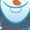HEATHER BLUE, variant on Emoji - Olaf Chill Out - Toddler And Youth Short Sleeve Graphic T-Shirt
