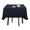 thumbnail image 1 of Vargottam Ruffle Tablecloth, Table Linens Rectangular Table Covers For Party Decor, Solid Dining Tabletop Covers Cotton Tablecloths,Navy Blue,54 x 72 Inches, 1 of 1