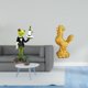 thumbnail image 2 of Estatua de rana de camarero, escultura de animal, figura decorativa creativa, adorno de mesa para estante de entrada de chimenea, regalo de cumpleaños, 2 of 8