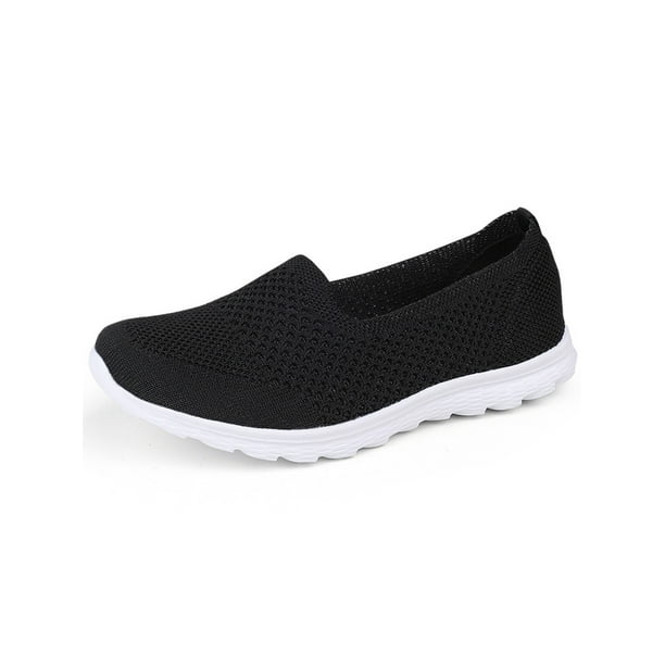 SIMANLAN Womens Casual Flats Slip On Loafers Mesh Walking Shoes Comfort ...