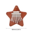 thumbnail image 3 of Nilvkv Solid Wood 8-Tone Mini Thumb Piano Musical Instrument Wooden 8-Tone Finger Piano Home Decor, 3 of 6