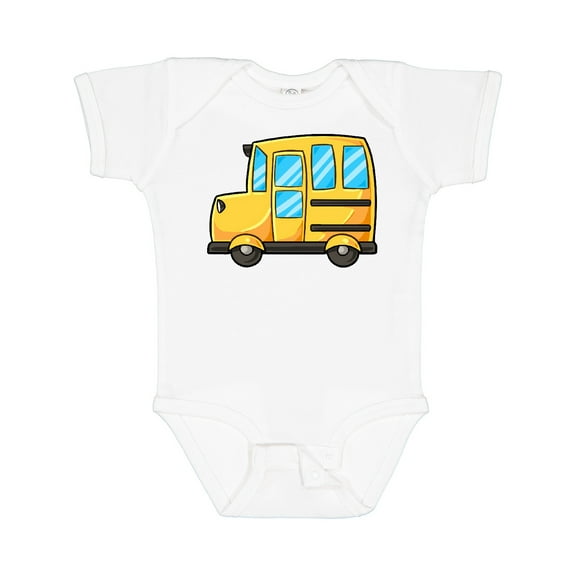 Inktastic Cute School Bus Boys or Girls Baby Bodysuit