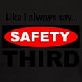 thumbnail image 3 of CafePress - Safety Third Dark T Shirt - Men's Classic Graphic Cotton T-Shirt, 3 of 4
