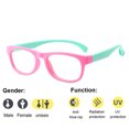 thumbnail image 2 of stanreset Kids Anti Blue Rays Glasses Light Blocking Eyeglasses Computer Phone Anti UV Flat Goggles, C3 Pink Frame, 2 of 8