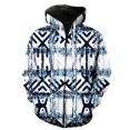 thumbnail image 1 of Sudadera con capucha y cremallera para hombre, estilo francés, con estampado 3D, unisex, informal, de manga larga, genial, 2024, gran oferta, tops de gran tamaño, 1 of 6
