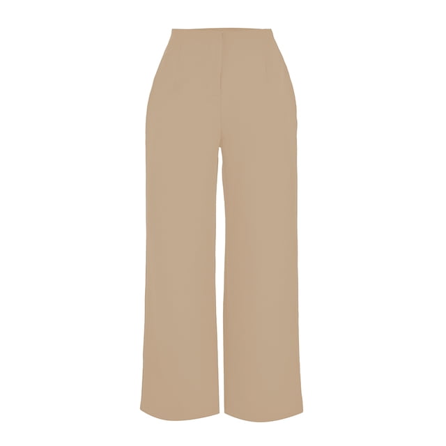 Pantalón George para Dama, Amplio con Pinzas Piel T EEG