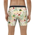 thumbnail image 4 of Rateoe Ladybug And Wild Flowers Print Men’s Underwear Boxer Briefs Soft Comfortable Underwear Boxer Briefs, Long Leg Briefs,Anti-chafing Boxer Briefs, 4 of 7