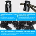 thumbnail image 4 of Plastic Cord Locks for Drawstrings, Paracord Lock, Single Hole Spring Toggle Stopper Cord Stops Fastener Toggles for Shoelaces, Drawstrings, Paracord, Bags, Clothing, and More (10PCS, Pink), 4 of 7