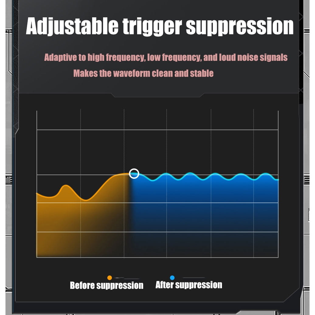 Handheld fluorescent digital oscilloscope dual channel two-in-one small portable instrument auto repair 180M automatic adjustment function