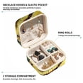 thumbnail image 2 of Crocodile Travel Portable Square Jewelry Box Earring Necklace Bracelet Holder Organizer Display Case Stand Decorative Box Storage Box, 2 of 6