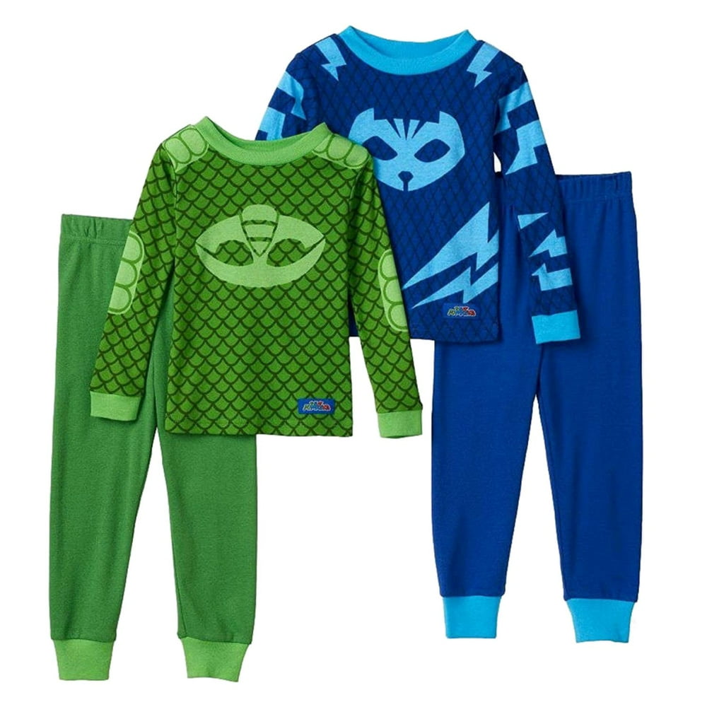 PJ Masks PJ Masks Toddler Boys 4Piece Catboy & Gekko Sleepwear
