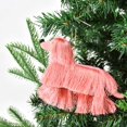 thumbnail image 2 of Holiday Time 1 Count Christmas Tassel Dog Ornament, Pink, 2 of 5