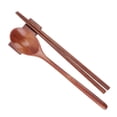 thumbnail image 4 of Reusable Travel Cutlery Set, Ecofriendly Wooden Chopsticks Spoon Set Lightweight  for Office Camping Traveling, 4 of 8