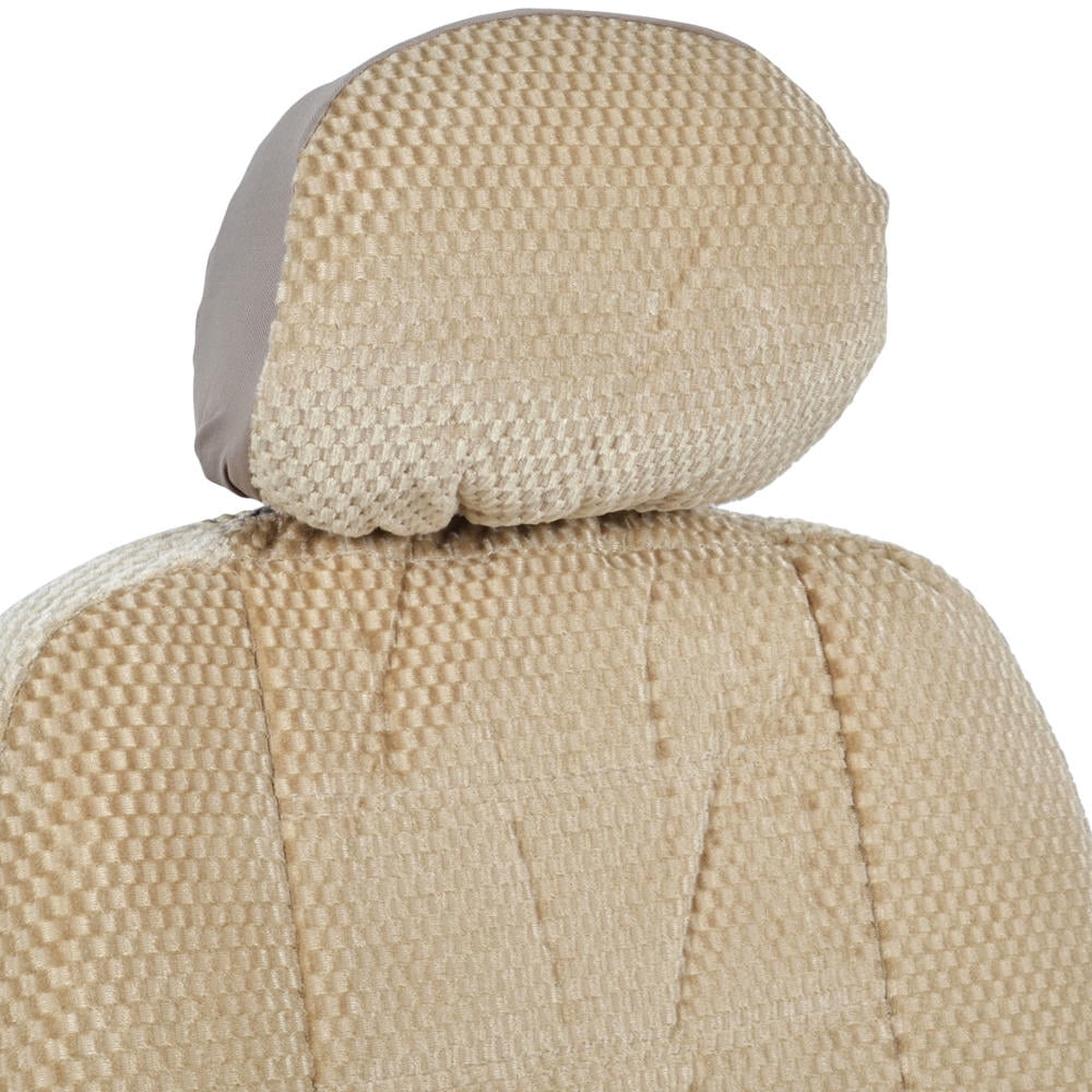 BDK Scottsdale Car Seat Covers, Premium Cloth Front Pair, 4pc, For Car/SUV