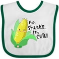 thumbnail image 3 of Inktastic Aw, Shucks, I'm Cute Corn Humor Boys or Girls Baby Bib, 3 of 4