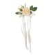 thumbnail image 5 of Flores PEW para pasillo de sillas Arreglo floral PEW Flores de rosas artificiales con champán, 5 of 9