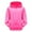 Hot Pink, variant on Kiijoy Toddler Girls Fall Hoodie Solid Color Casual Unisex Hooded Sweatshirt, Sizes 2-3