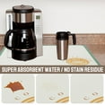 thumbnail image 4 of Coffee Mat Hide Stain Rubber Backed Absorbent Dish Drying Mat Decorative Coffee Mat for Kitchen Counter Coffee Bar（16”x20”/20”x24”）, 4 of 9