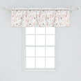 thumbnail image 2 of Ambesonne Botanical Window Valance, Doodles of Plants Herbs, 54" X 18", White Multicolor, 2 of 3