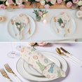 thumbnail image 2 of Pink Blue Green Easter Cloth Napkins, Spring Bunny Colorful Eggs Washable and Reusable Dinner Napkins Set of 4, Table Napkin for Kitchen Party Birthday Wedding Hotel Housewarming 20"x20", 2 of 8