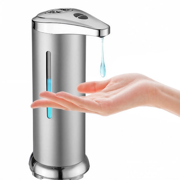 ACDANC Automatic Soap Dispenser,Touchless Soap Dispenser,Rechargeable Soap Dispenser,Silver