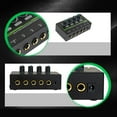husxh 4Channel Mini Headphone Amplifier with Power Adapter Ultra