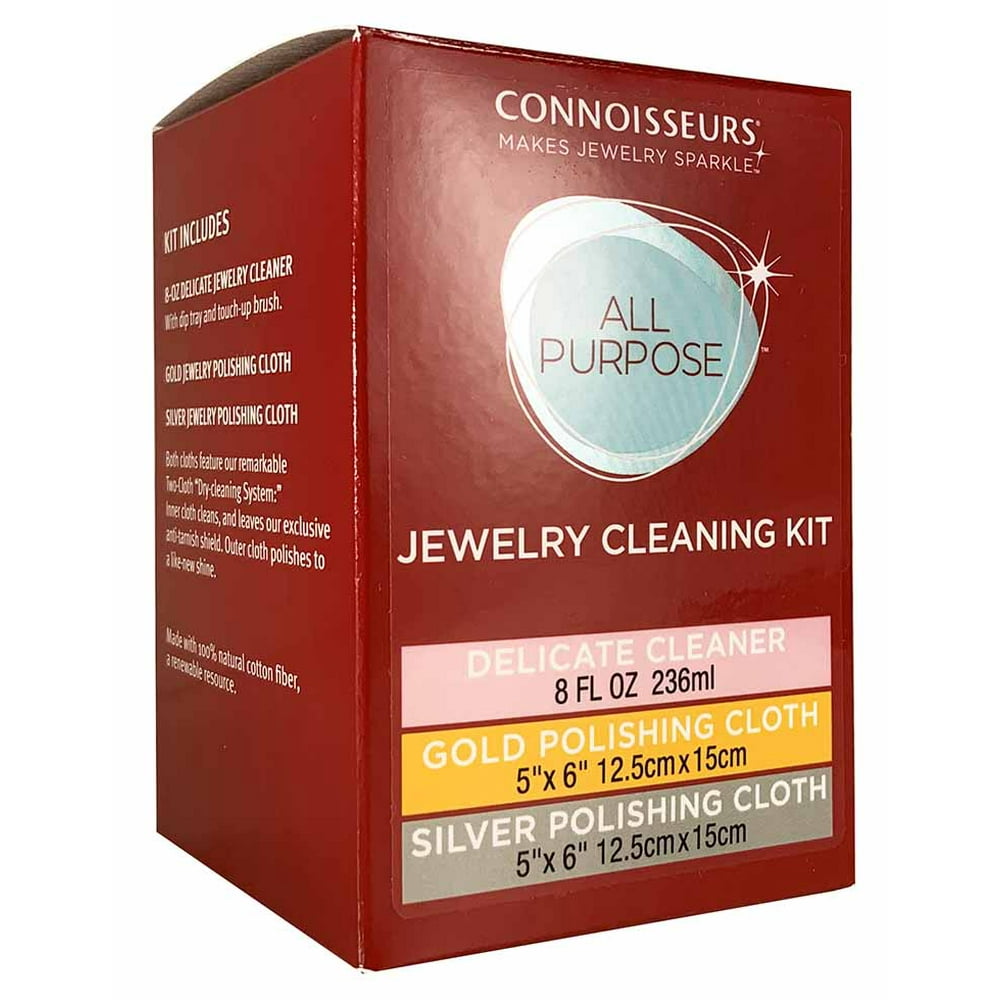 Connoisseurs AllPurpose Jewelry Cleaning Kit, 3 Ct