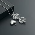 thumbnail image 6 of Tree of Life Cremation Urn Ashes Necklace for Women Men Hollow Heart Cremation Ash Pendant Loved One Memorial Jewelry, 6 of 8
