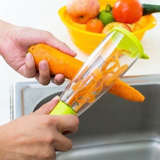 Caja de Almacenamiento de Herramientas Cuchillo de Raspado de Acero Inoxidable Cuchillo Planeador Multipropósito con Pelador de Almacenamiento de Cajas Cuchillo de Pelado Tipo de Almacenamiento Domést