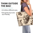 thumbnail image 2 of Honey Honeycomb Vintage Women Reusable Bag Large Shoulder Handbag Top Handle Purse Tote, 2 of 6