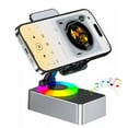 thumbnail image 1 of Soporte para teléfono móvil con altavoz Bluetooth inalámbrico, batería externa de 1500 mAh y base de carga plegable, 1 of 6