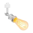 thumbnail image 1 of FSLiving Adjustable Angle H-Type Track Pendant Light E26 Base Silver Mini Track Lighting Vintage Design for Kitchen Bar Sink Loft Counter, Customizable (Bulb & Ceiling Track Sold Separately) - 1 Light, 1 of 7